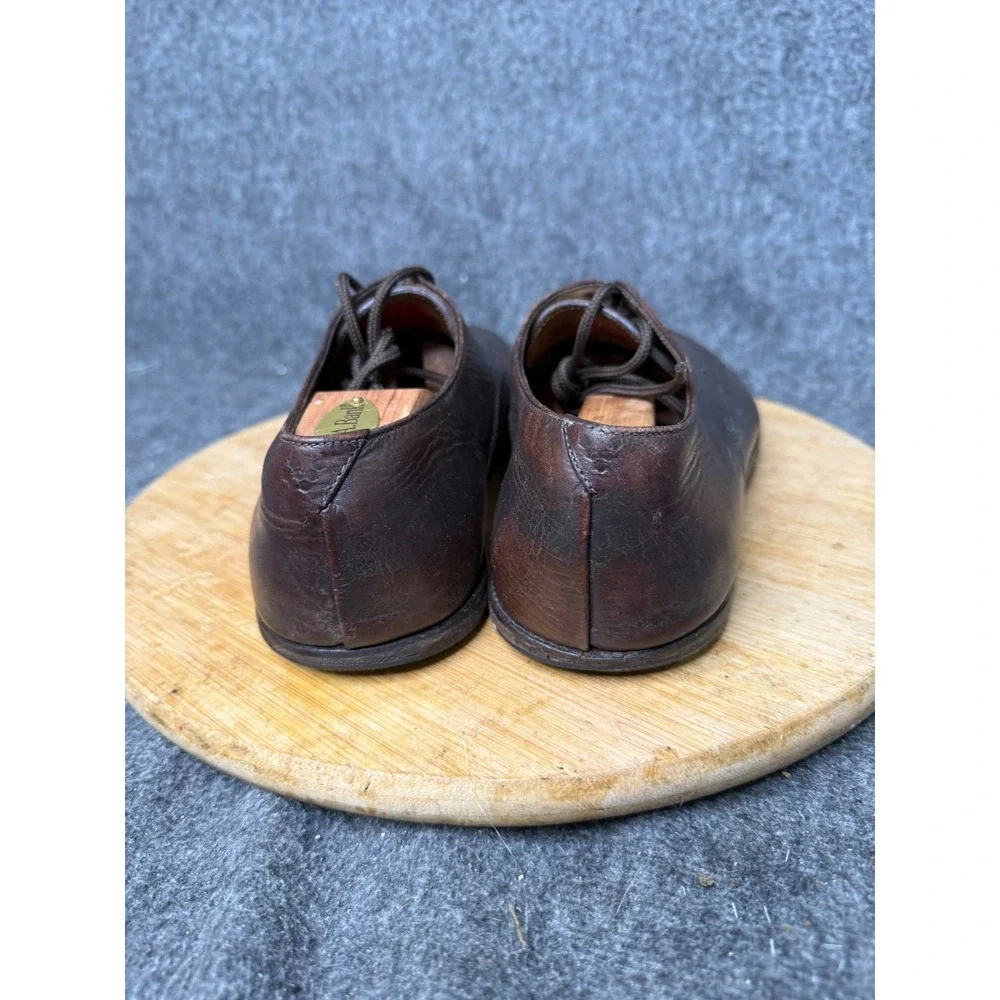 Vivobarefoot Mens Brown Leather Derby Barefoot Minimalist Shoes Made in Portugal